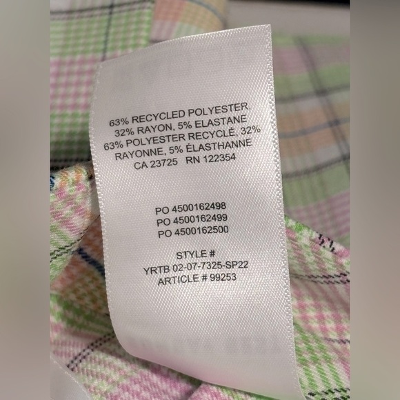 Aritzia Sunday Best Sun-deh Pleated Mini Skirt lime/fuchsia Plaid Size 00 XXS - Picture 11 of 11